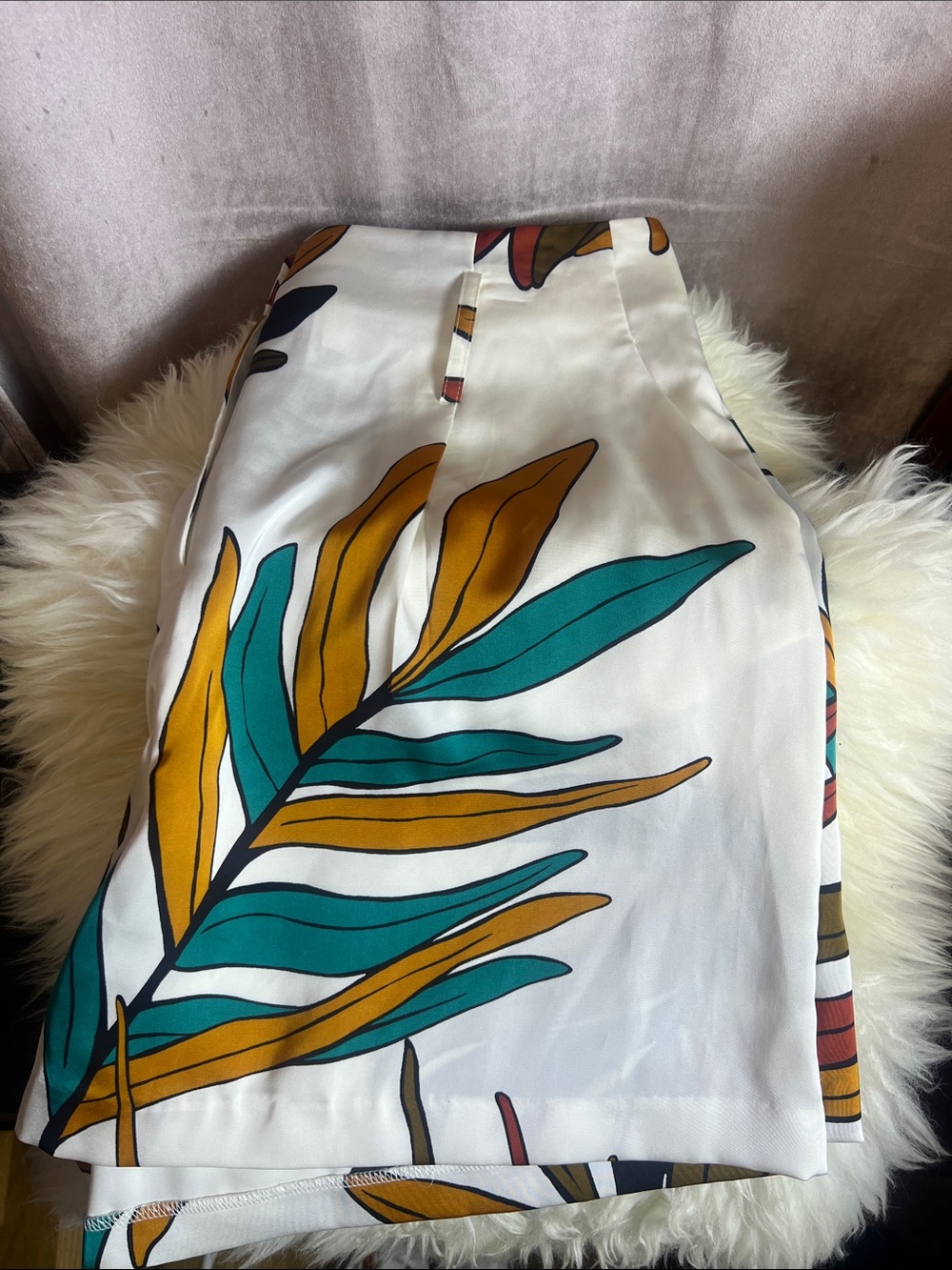 Nine West ] White Tropical Print ] Size 14